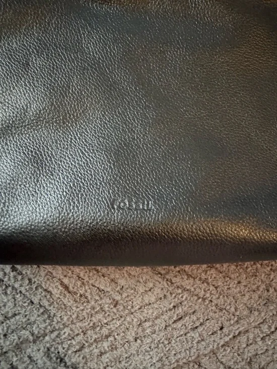 Fossil Black Leather Crossbody Bag with Gold Hardware - Picture 3 of 7